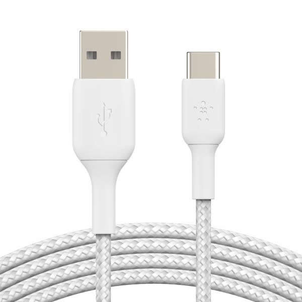 Belkin Cable Trenzado Usb C A Usb A 2m Blanco